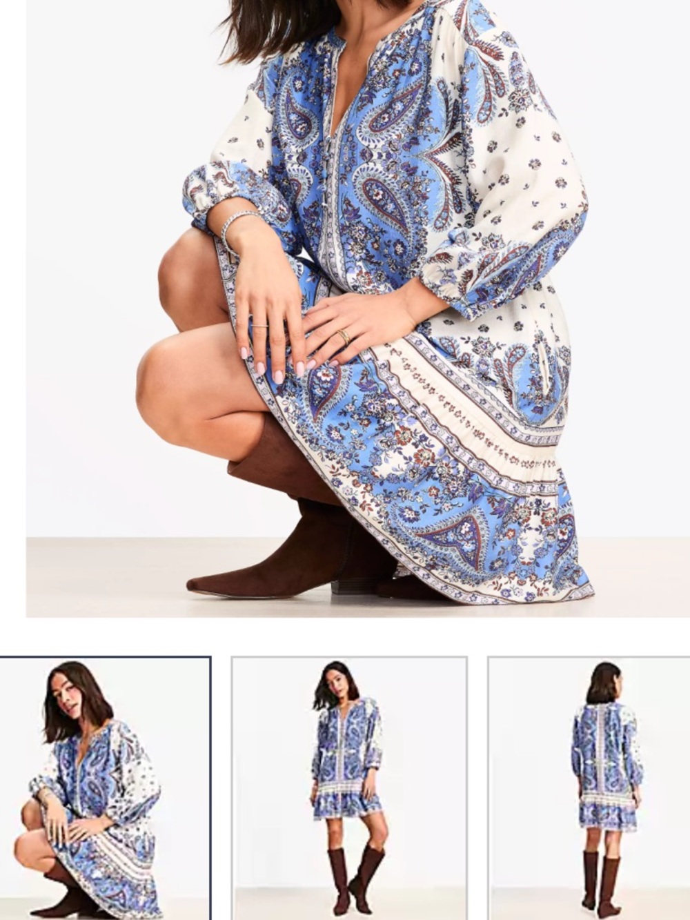 LOFT Bandana Print Dress
